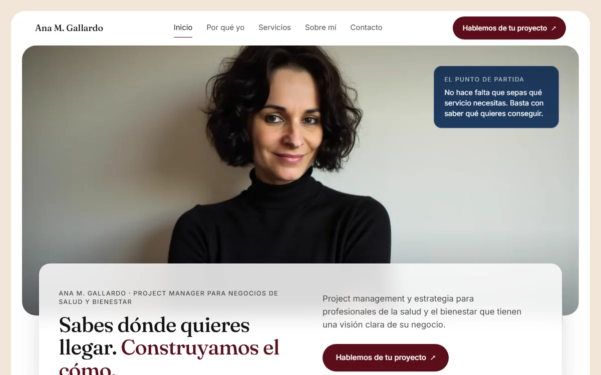 Web de Ana M. Gallardo